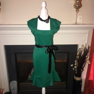 Moda | Emerald Sleeveless Mermaid Dress